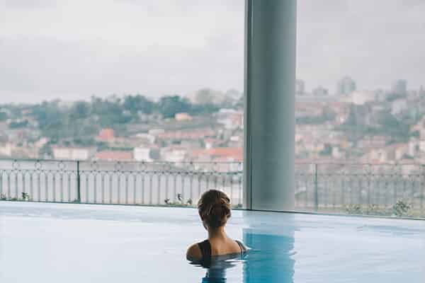 Yeatman Wine Spa sauna in Gaia, Porto